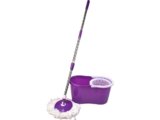 PRO 360 Rotating Spin Magic Mop Bucket No Foot Pedal Purple