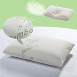 Hypoallergenic Comfort Bamboo Memory Foam Pillow with Free Carrying Bag, Queen
