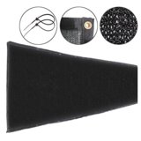 Fabric Mesh Fence Windscreen Privacy Screen W/ Brass Grommets 6'x50' Black