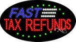 BestDealDepot LED Flasher Signs FAST TAX REFUNDS Business Sign 15