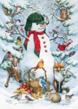 Toland Home Garden Woodland Snowman Garden Flag 119377