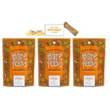 Barefood 100% Natural Chewy Ginger Candy Orange Ginger 3 Packs of 1.25oz