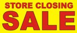 3ftX7ft STORE CLOSING SALE Banner Sign