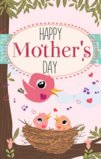 Happy Mother's Day With 3 Singing Birds Garden Flag Decorative Flag - 12.5