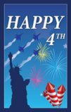 Patriotic Theme Happy July 4th With Statue Of Liberty Garden Flag Decorative Flag - 28