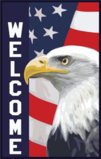 Patriotic Bald Eagle And American Flag Garden Flag Decorative Flag - 28