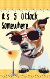 It's 5 O'clock Somewhere Cool Dog With Sunglasses Garden Flag Decorative Flag - 28