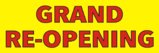 2ftX6ft GRAND RE-OPENING (Reopening) Banner Sign
