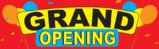 2.5ft x 8ft Grand Opening Banner - High quality Vinyl - Promotional Item