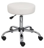 Adjustable Caressoft Medical Salon Facial Massage Spa Swivel Rolling Stool, White