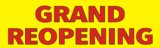 3ftX10ft GRAND REOPENING (Re-Opening) Banner Sign