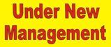 3ftX7ft Under New Management Banner Sign