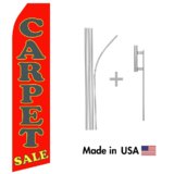 Carpet Sale Econo Flag | 16ft Aluminum Advertising Swooper Flag Kit with Hardware