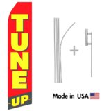 Tune Up Econo Flag | 16ft Aluminum Advertising Swooper Flag Kit with Hardware