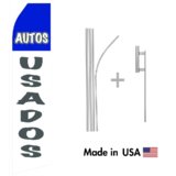 Auto Usados Econo Flag | 16ft Aluminum Advertising Swooper Flag Kit with Hardware