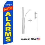 Auto Alarms Econo Flag | 16ft Aluminum Advertising Swooper Flag Kit with Hardware