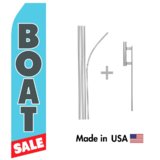 Boat Sale Econo Flag | 16ft Aluminum Advertising Swooper Flag Kit with Hardware