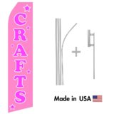 Crafts Econo Flag | 16ft Aluminum Advertising Swooper Flag Kit with Hardware