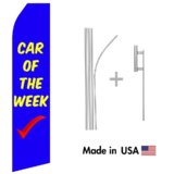 Car of the Week Econo Flag | 16ft Aluminum Advertising Swooper Flag Kit with Hardware
