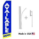 Available Now Econo Flag | 16ft Aluminum Advertising Swooper Flag Kit with Hardware
