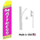 Mattress Sale Econo Flag | 16ft Aluminum Advertising Swooper Flag Kit with Hardware