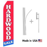 Hardwood Sale Econo Flag | 16ft Aluminum Advertising Swooper Flag Kit with Hardware