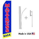 Mattress Sale Econo Flag | 16ft Aluminum Advertising Swooper Flag Kit with Hardware