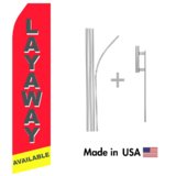 Layaway Special Econo Flag | 16ft Aluminum Advertising Swooper Flag Kit with Hardware
