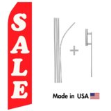Sale Econo Flag | 16ft Aluminum Advertising Swooper Flag Kit with Hardware