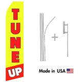 Tune Up Econo Flag | 16ft Aluminum Advertising Swooper Flag Kit with Hardware