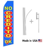 No Credit OK! Econo Flag | 16ft Aluminum Advertising Swooper Flag Kit with Hardware