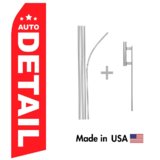 Auto Detail | Econo Flag | FB-0002 | 16ft Aluminum Advertising Swooper Flag Kit with Hardware