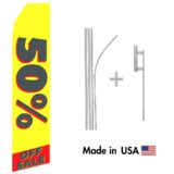 50% off Sale Econo Flag | 16ft Aluminum Advertising Swooper Flag Kit with Hardware