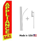 Appliance Sale Econo Flag | 16ft Aluminum Advertising Swooper Flag Kit with Hardware