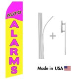 Auto Alarms Econo Flag | 16ft Aluminum Advertising Swooper Flag Kit with Hardware