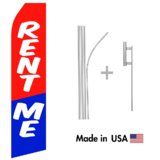 Rent Me Econo Flag | 16ft Aluminum Advertising Swooper Flag Kit with Hardware