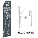 Skeleton Econo Flag | 16ft Aluminum Advertising Swooper Flag Kit with Hardware