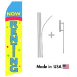 Now Renting Econo Flag | 16ft Aluminum Advertising Swooper Flag Kit with Hardware