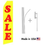 Sale Econo Flag | 16ft Aluminum Advertising Swooper Flag Kit with Hardware