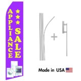 Appliance Sale Econo Flag | 16ft Aluminum Advertising Swooper Flag Kit with Hardware