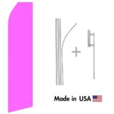 Lavender Econo Flag | 16ft Aluminum Advertising Swooper Flag Kit with Hardware