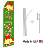 Christmas Sale Econo Flag | 16ft Aluminum Advertising Swooper Flag Kit with Hardware