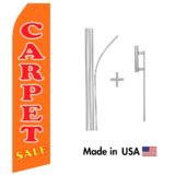 Carpet Sale Econo Flag | 16ft Aluminum Advertising Swooper Flag Kit with Hardware