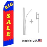 Big Sale Econo Flag | 16ft Aluminum Advertising Swooper Flag Kit with Hardware
