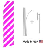 Magenta Stripe Econo Stock Flag