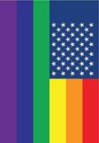 Rainbow Flag / Pride Flag on Star and Strips Garden Flag Decorative Flag - 12.5