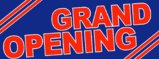 Grand Opening - Vinyl Outdoor Banner - 8'x3'